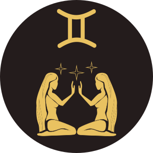 Symbole du signe astrologique des Gémeaux